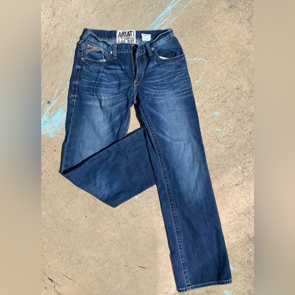 Men’s casual bootcut denim jeans